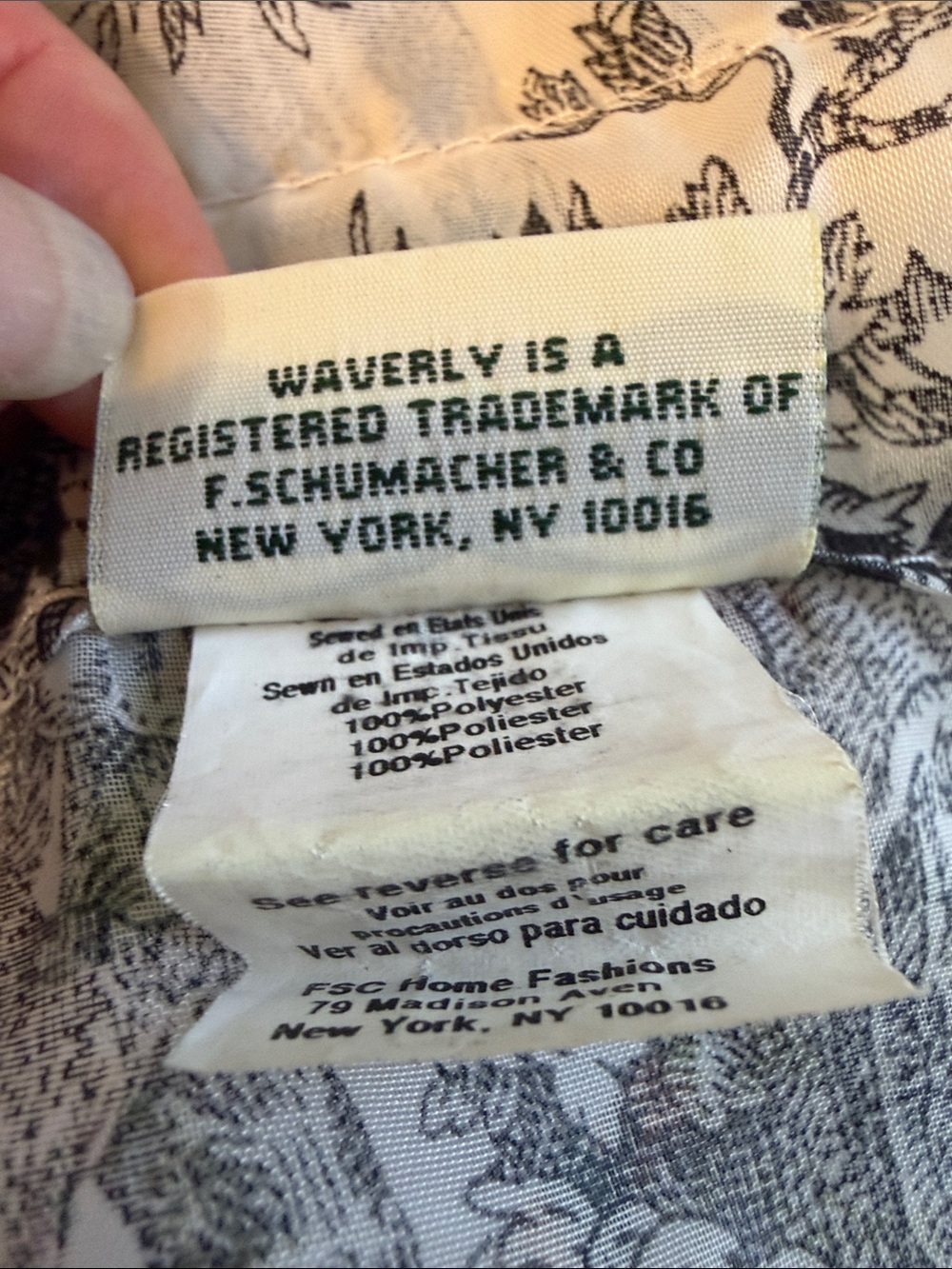 Vtg Waverly Country Life Toile Sheer Panels Pair-54x84. Rod. FSC Home Fashions - Picture 6 of 11